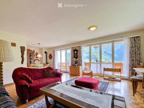Liebevolle 4½-Zimmerwohnung mit traumhafter Aussicht ins Taminatalin Valens 5