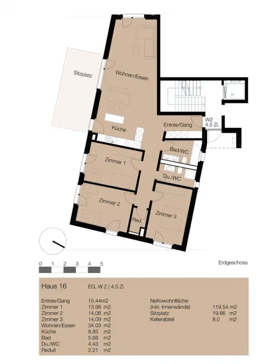 Hübsche 4.5-Zimmer-Gartenwohnung in Mettmenstetten – modern, ruhig und familienfreundlich 4