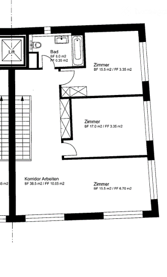 Grosszügige 3.5-Zimmer-Maisonette- Gartenwohnung mit Aussicht in Zürich-Wipkingen 6