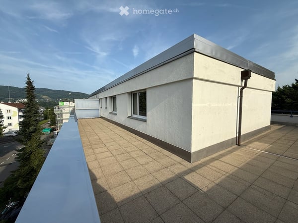 Dachwohnung mit grosser Terrasse nähe Tram 2