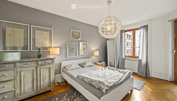 Stilvoll möblierte 3.5-Zi-Altbauwohnung in 4055 Basel – All-inclusive 3