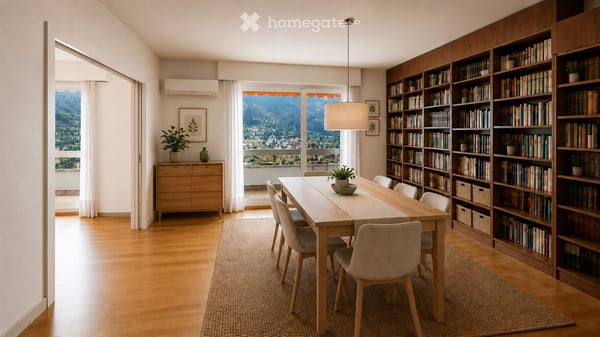 Porza Via Tesserete – 3.5 locali panoramico all’ultimo piano con terrazza, piscina e area wellness 4