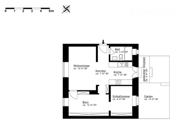 Wohlfühloase mit Whirlpool im Trendquartier mit Balkon und Gartensitzplatz 13