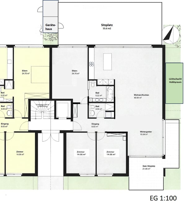 Wohnung mit Hobbyraum und grossem Garten in Schönenbuch 19