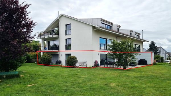 Wohnung mit Hobbyraum und grossem Garten in Schönenbuch 1