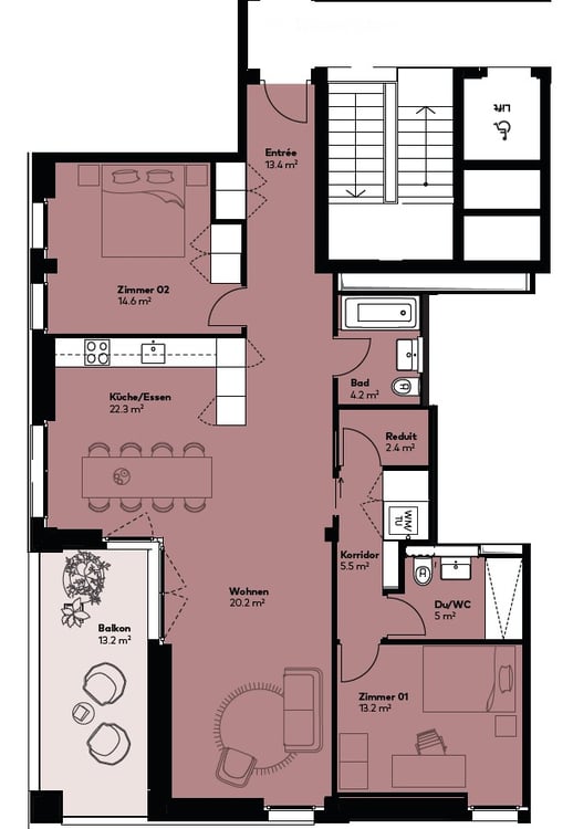 Erstbezug - Neue 3.5 Zimmer-Wohnung in Cham zu vermieten  / New 3.5-room apartment for rent in Cham 11