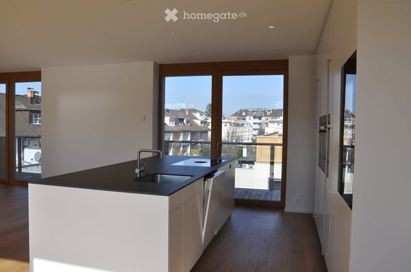 Exklusive Neubau-Attikawohnung im Neubadquartier 7
