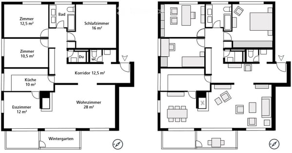 Appartement spacieux avec vue et balcon à Zollikon – Im Walder 30 13