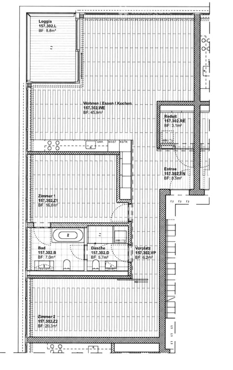 Stilvolle und moderne 3.5-Zimmer-Wohnung im beliebten Gellert 10