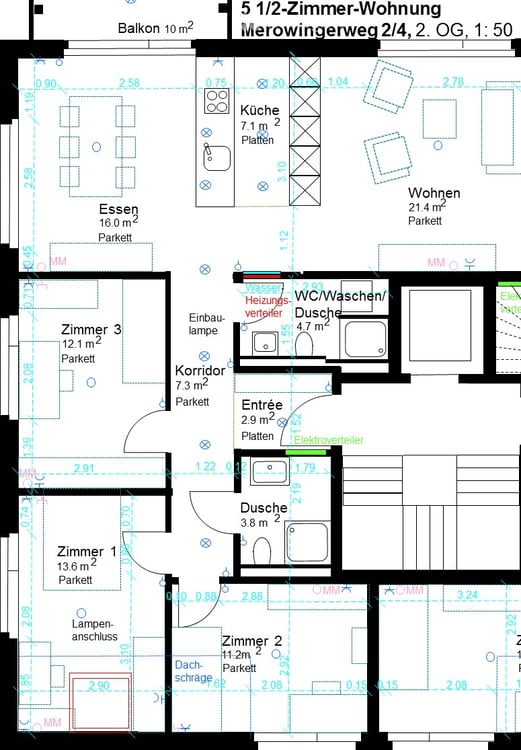 Helle 5.5-Zimmer-Wohnung mit Balkon und Garage in Zeihen 9