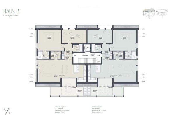 3.5 Zimmer Terrassenwohnung 14