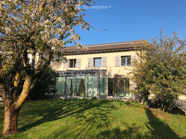 Maison mitoyenne de 9 pièces à louer à Pregny-Chambésy – Calme, lumineuse et familiale