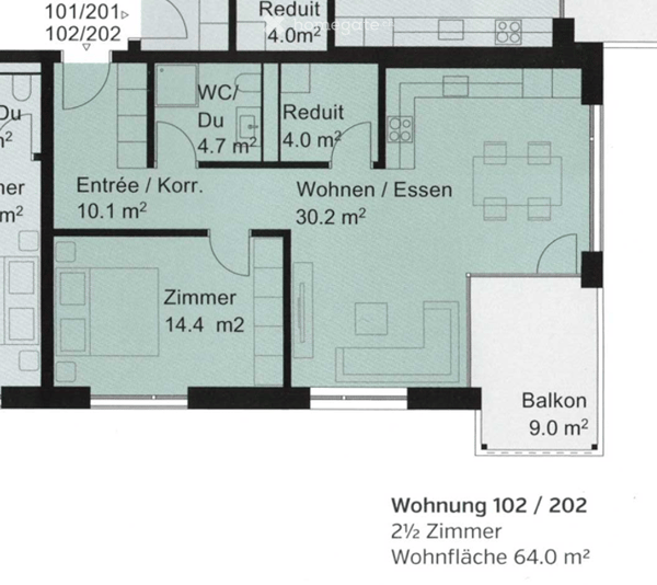 Apartment in Bad Zurzach - Erstbezug - moderne 2 1/2 Zimmer-Wohnung 15