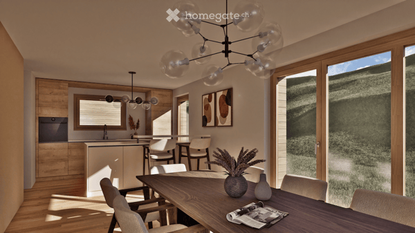 Neubau Einfamilienhäuser & Eigentumswohnungen mit Bergsicht in Grengiols (Wallis) 3