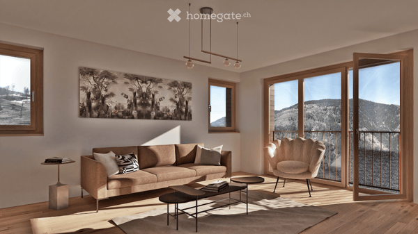 Neubau Einfamilienhäuser & Eigentumswohnungen mit Bergsicht in Grengiols (Wallis) 4