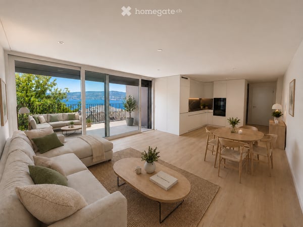 Neubau/Erstvermietung, Traumhafte Attikawohnung mit Seepanorama am Zürichsee 2