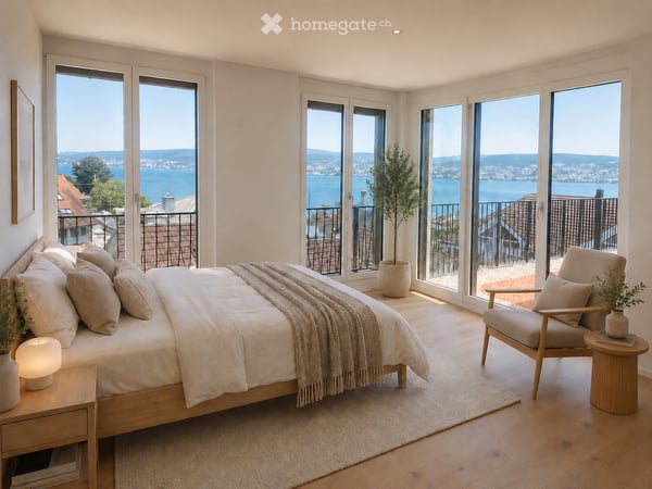 Neubau/Erstvermietung, Traumhafte Attikawohnung mit Seepanorama am Zürichsee 8