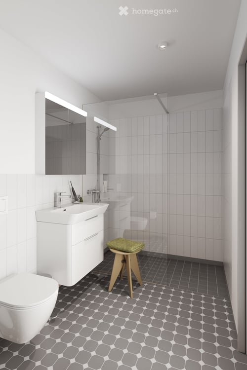 Helle, moderne 3.5-Zimmer-Wohnung mit gedecktem Balkon und Sicht ins Grüne 6