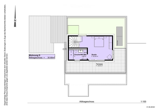 5.5-Zimmer-Attika-Maisonette (Penthouse) mit Alpenblick, Wallisellen (Erstbezug; ab Herbst 2026) 8