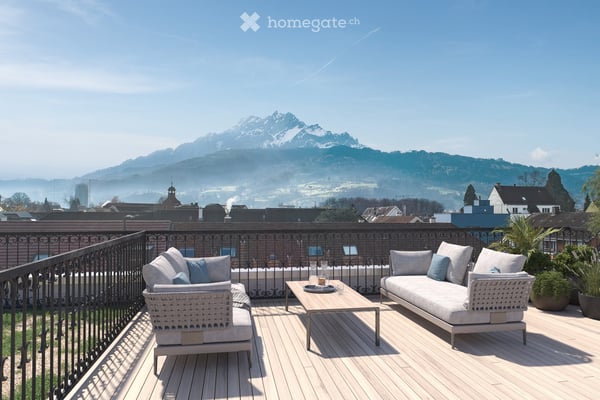 Moderne 4.5-Zimmer-Dachwohnung im Neubau (Aufstockung) an der Bireggstrasse 22, Luzern