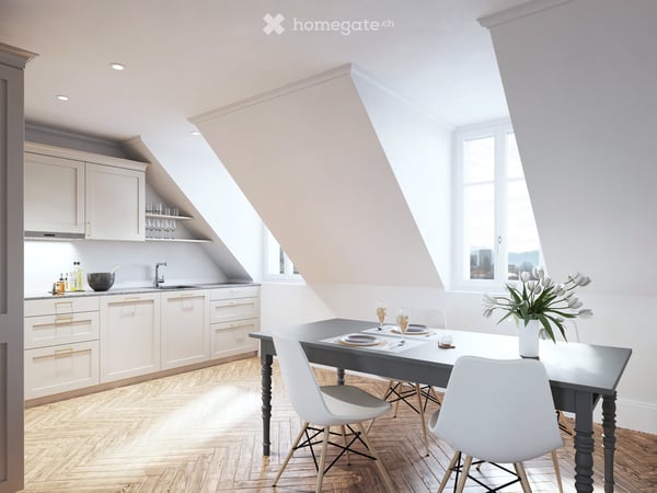 Moderne 4.5-Zimmer-Dachwohnung im Neubau (Aufstockung) an der Bireggstrasse 22, Luzern 2
