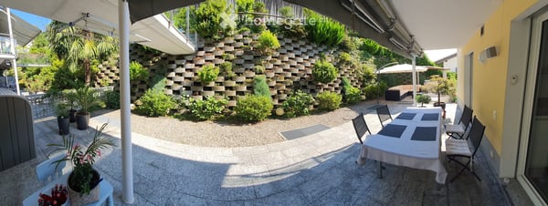 Terrassenwohnung mit Pool in einer 6-Partei Eigentumswohnanlage mit 180° See und Bergsicht in Gerra 2