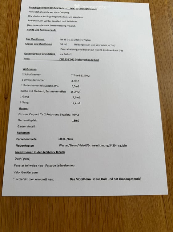 Tinyhaus/Mobilhome zum Kaufen in Marbach LU – Idyllisches Wohnen mit Bergpanorama 13