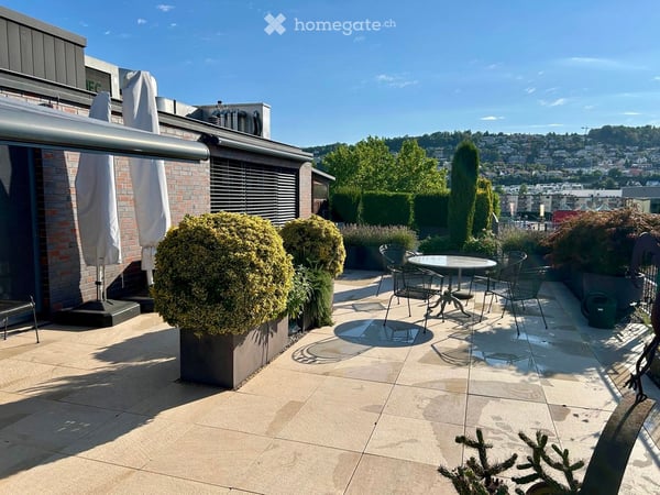 Exklusive, grosseAttikawohnung mit riesiger, bepflanzte Terrassein Bremgarten AG 11