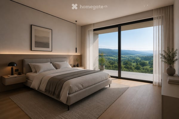 Moderne 4.5-Zimmer-LOUNGE-Neubauwohnung mit 2 Einstellhallenplätzen und Privatsphäre 5
