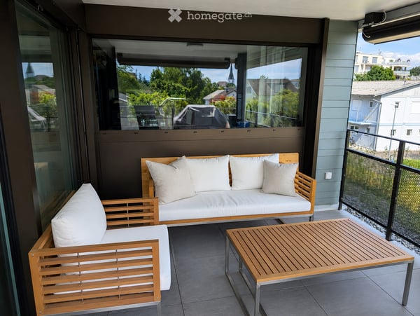 4.5-Zimmer-Gartenwohnung mit 118.5 m² Wohnfläche, 40 m² Privatgarten, 18.4 m² grossen Sitzplatz 4