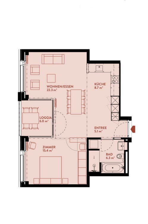 2.5 Wohnung im hochhaus 9