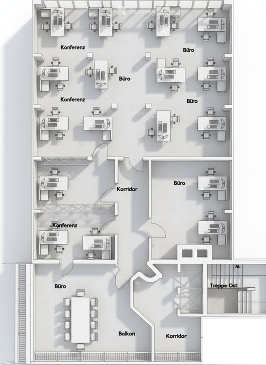 Workspaces mit Weitblick – 254 m², Outdoor-Lounge & Privacy 9