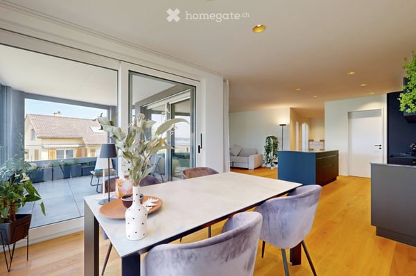 Moderne 3.5-Zimmer-Wohnung mit See-Sicht in Lachen SZ 3