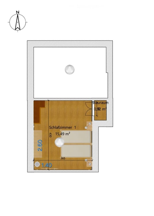 Charmante 2.5-Zimmer-Dachgeschosswohnung in Bassersdorf, möbliert 14
