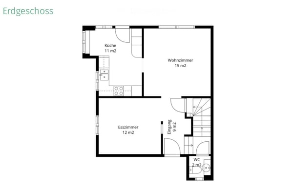 Charmantes 4.5-Zimmer-Doppelhaus mit grossem Garten an ruhiger Lage in Brugg 15