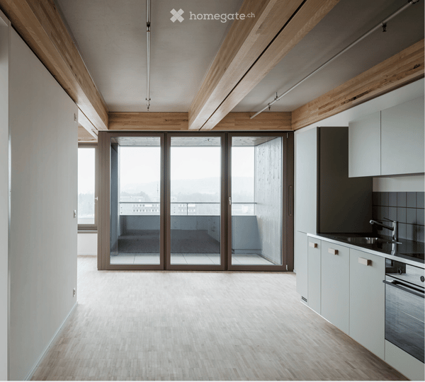 Möblierte 2.5-Z-Wohnung im 19. Stock mit Panoramablick / Furnished 2.5-rom with panoramic views
