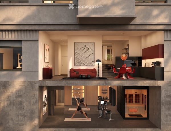Loftlike-living mit Garten in Kreis 1 4