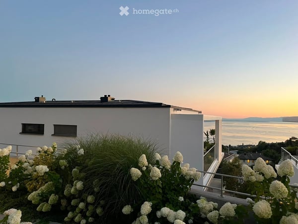 Appartement neuf d'exception avec vue panoramique sur le Léman - Grande terrasse 2