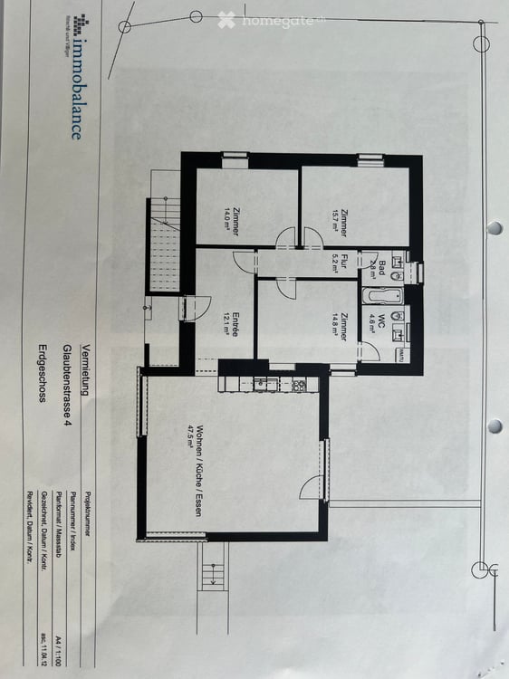 Grosszügige und helle 4.5-Zimmer-Wohnung mit privatem Eingang und grossem Garten 5