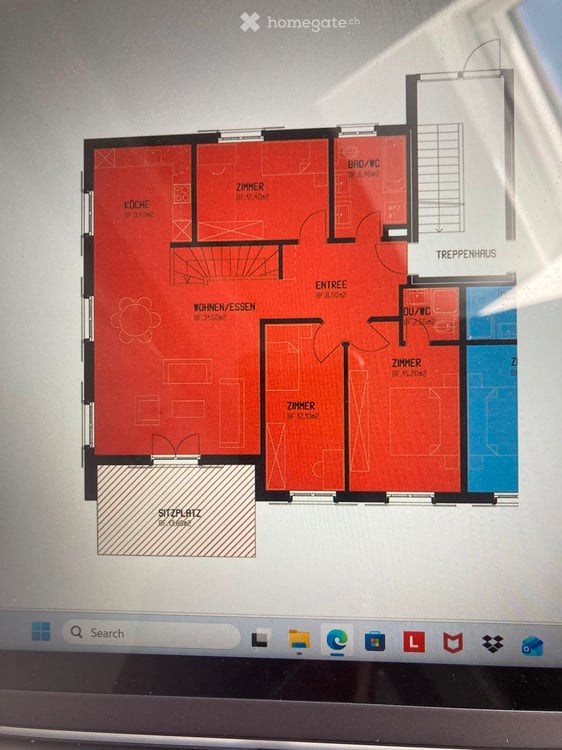 4.5-Zimmer-Wohnung EG mit 1.5 Zimmer Atelier UG – ab 1. Sept 2026 (ab 20 Aug 2026) verfügbar 3