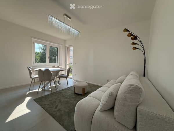 3.5 locali con giardino privato di 100 m² — Massagno, prima locazione 1