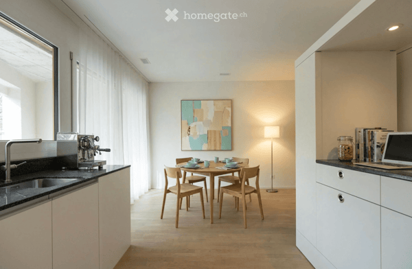 Moderne 1.5 Zimmer Neubauwohnung mit extrem viel Stauraum, Terrasse und Blick ins Grüne 6