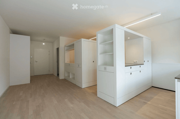 Moderne 1.5 Zimmer Neubauwohnung mit extrem viel Stauraum, Terrasse und Blick ins Grüne 4