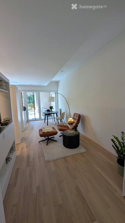 Moderne 1.5 Zimmer Neubauwohnung mit extrem viel Stauraum, Terrasse und Blick ins Grüne 4