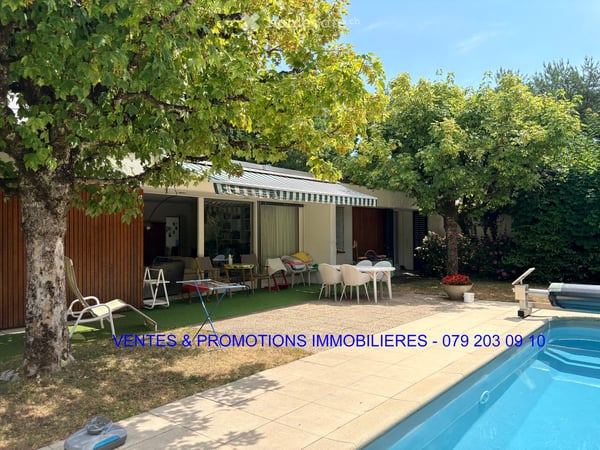 RARE A CHENE-BOUGERIES - VILLA DE PLAIN-PIED AVEC PISCINE SUR PARCELLE de 1'280 m2 13