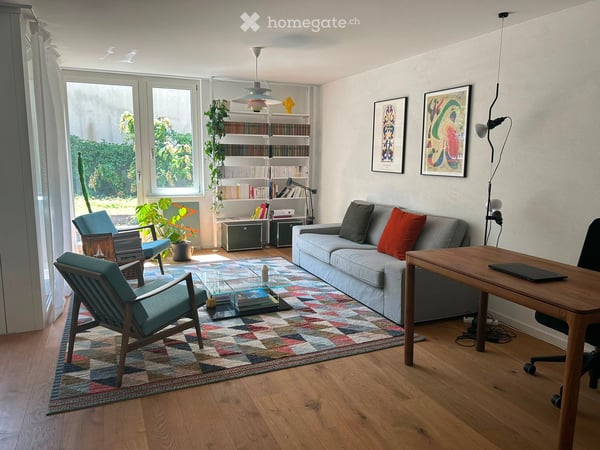 Temporary (Oct-Mars): Modern 2.5-Room Apartment in Zürich near Albisriederplatz with Veranda 1