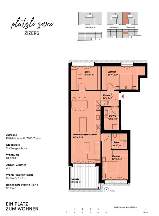 Moderne 4.5-Zimmer-Wohnung im Neubau in Zizers – Minergie-zertifiziert & Haustiere erlaubt 16