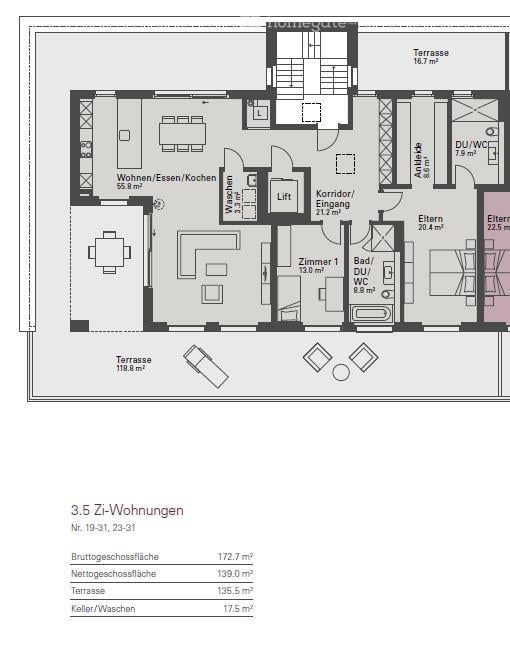 Helle 3.5-Zimmer-Dachwohnung mit Terrasse (135qm) und schöner Aussicht über Matzingen 16