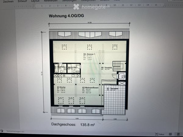 Befristet bis 31.08.27 - Dachwohnung mit Terrasse im Herzen von Zürich – 1 Zimmer, 135.8 m² (Loft) 5
