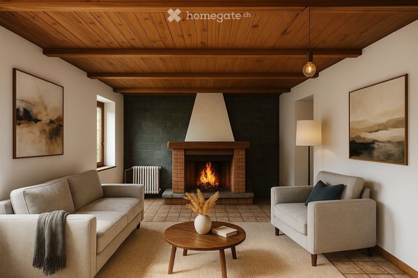 Appartamento di 4 locali con camino e balcone / loggia a Carabbia 9